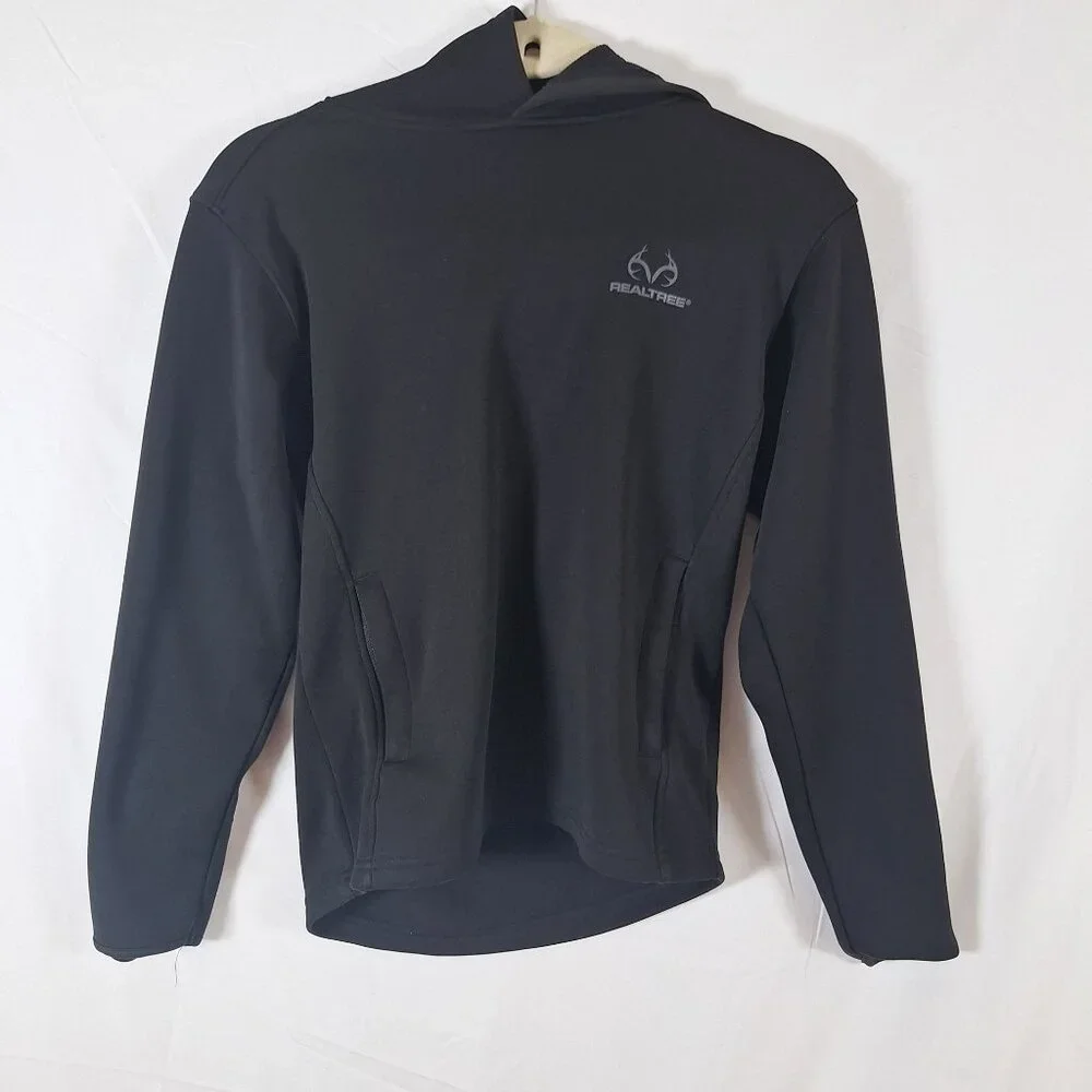 RealTree Black Hooded Sweatshirt Kids size Large 10-12
